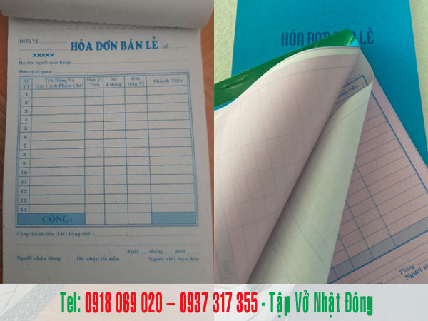 in hóa đơn bán lẻ quận 7