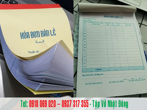 in hóa đơn bán lẻ quận 12